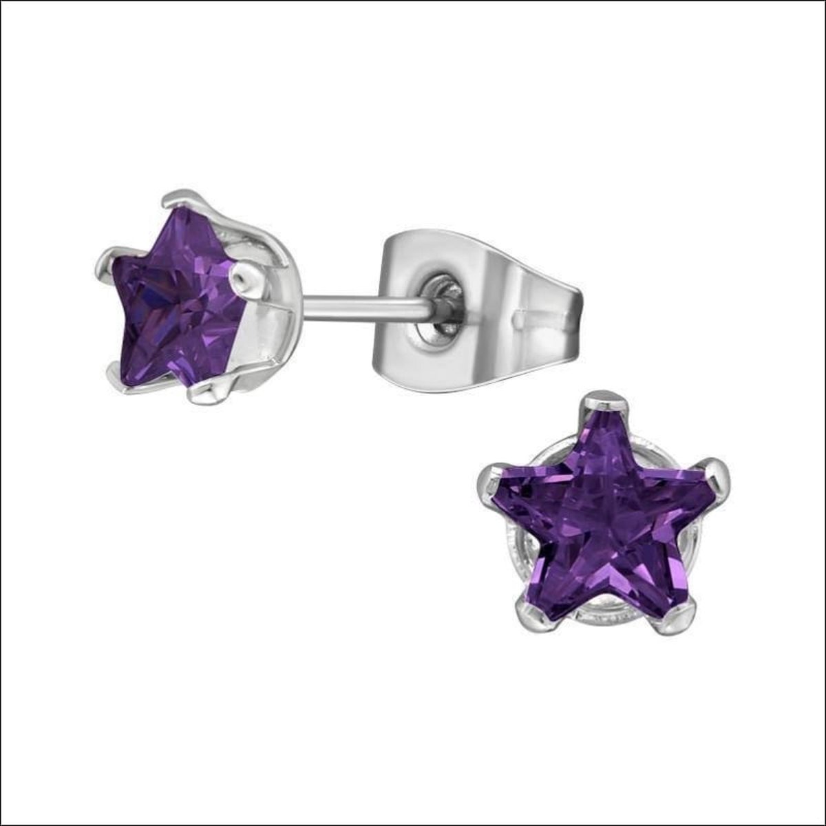 Sensitive by STUDEX, roze ijszak oorstekers 6 mm