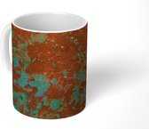 Mok - Metaal - Turquoise - Roest - 350 ML - Beker - Uitdeelcadeautjes