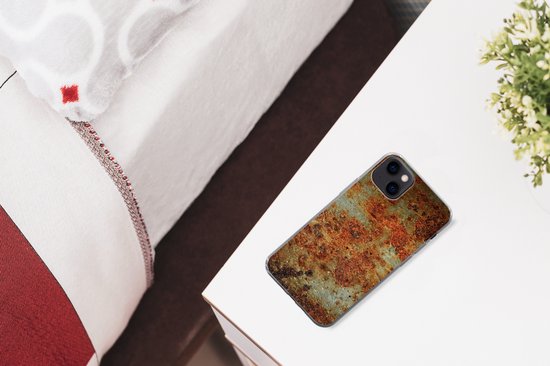 Coque iPhone 13 mini - Fer - Vintage - Rouille - Siliconen