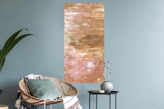 Stickers Stickers muraux - Bronze - Métal - Rouille - 40x80 cm - Feuille adhésive