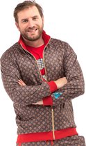 Grappig & Fout Kostuum | Pablo Discobar Jas French Pattern | Small | Carnaval kostuum | Verkleedkleding