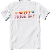 Pride Day | Pride T-Shirt | Grappig LHBTIQ+ / LGBTQ / Gay / Homo / Lesbi Cadeau Shirt | Dames - Heren - Unisex | Tshirt Kleding Kado | - Wit - 3XL