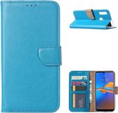 LuxeBass Hoesje geschikt voor Motorola E6 Plus / E6S - Bookcase Turquoise - portemonnee hoesje - telefoonhoes - gsm hoes - telefoonhoesjes