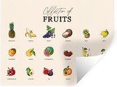 Muurstickers - Sticker Folie - Fruit - Keuken - Voedsel - 40x30 cm - Plakfolie - Muurstickers Kinderkamer - Zelfklevend Behang - Cadeau voor vrouw - Zelfklevend behangpapier - Stickerfolie