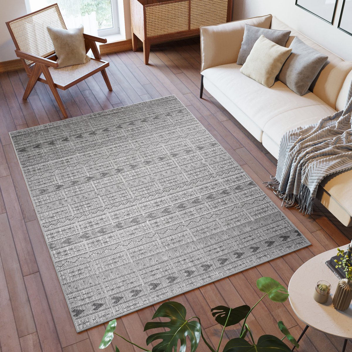 Tapiso Capri Buitenkleed Vloerkleed Tuintapijt Indoor Outdoor Binnen Buiten Maat- 140x200