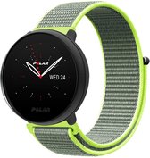 Nylon Smartwatch bandje - Geschikt voor  Polar Ignite 2 nylon band - fluoriserend - Strap-it Horlogeband / Polsband / Armband