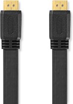 High Speed ​​HDMI™-Kabel met Ethernet | HDMI™ Connector | HDMI™ Connector | 4K@30Hz | 10.2 Gbps | 10.0 m | Plat | PVC | Zwart | Polybag