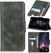 Wicked Narwal | Premium PU Leder bookstyle / book case/ wallet case voor Motorola Motorola Motorola Moto G100 Donker Groen