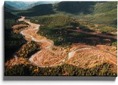 Walljar - Canadian Forest - Muurdecoratie - Canvas schilderij