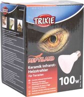 Trixie reptiland keramische infrarood warmtestraler (7,5X7,5X10 CM 100 WATT)