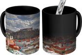 Magische Mok - Foto op Warmte Mok - De stad Ljubljana in Slovenië vanuit vogelperspectief - 350 ML - Uitdeelcadeautjes