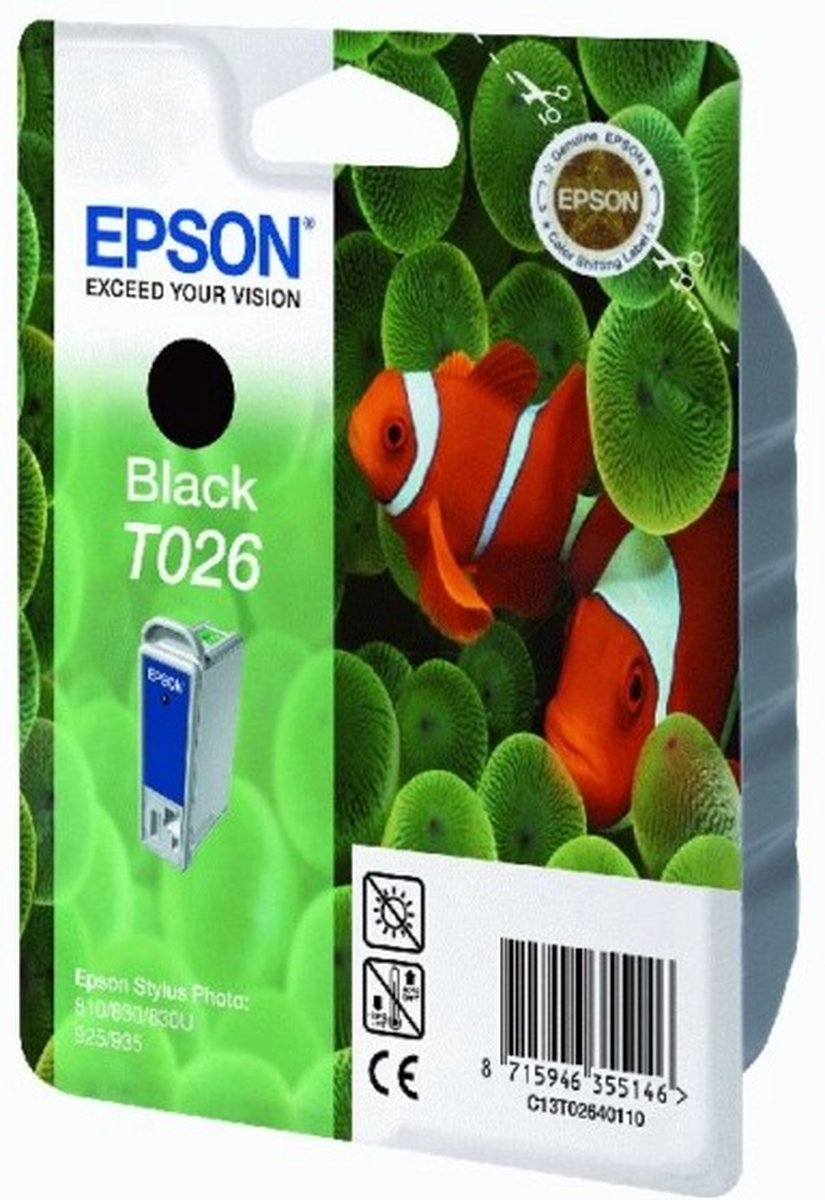 Epson T026 - Inktcartridge / Zwart