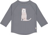 Lässig - UV-Shirt met lange mouwen voor kinderen- Tijger - Grijs - maat 62-68cm