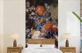 Behang - Fotobehang Stilleven met bloemen - Schilderij - Oude meesters - Breedte 120 cm x hoogte 240 cm