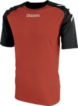 Kappa Paderno Shirt Korte Mouw Heren - Rood / Zwart | Maat: S-M