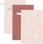Little Dutch Washand Pure Pink Blush/Little Pink Flowers 3-Pack