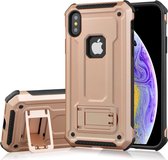 Mobigear Armor Stand Hardcase Geschikt voor Apple iPhone X - Roségoud