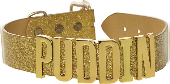 FUNIDELIA Harley Quinn Puddin ketting - Suicide Squad - Goud
