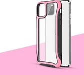 verstevigde bumper case geschikt voor Apple iPhone 11 - roze met Privacy Glas