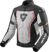 REV'IT Vertex Air Black Red Textile Motorcycle Jacket 2XL