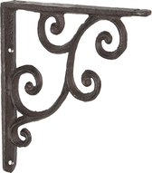 Clayre & Eef Potence murale 2x14x14 cm Marron Fer Équerre