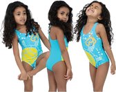 Speedo Badpak Tommy Turtle Meisjes Polyamide Blauw/geel Mt 2 Jaar