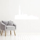 Muursticker Utrecht - Wit - 160 x 103 cm - woonkamer steden alle