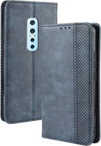 Voor Vivo V17 Pro Magnetische gesp Retro Crazy Horse Texture Horizontale Flip Leather Case met houder & kaartsleuven & fotolijst (blauw)