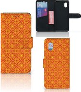 Wallet Case Alcatel 1B (2020) Telefoonhoesje Batik Orange