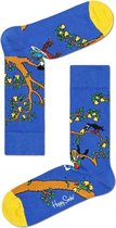 Happy Socks Pippi Langkous Pear Tree Sock | Maat 41-46 | Donkerblauw | Happy Socks x Pippi Langkous |