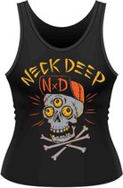 Neck Deep Tanktop -L- Skulls Zwart