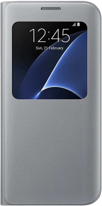 Samsung S View Cover voor Samsung Galaxy S7 Edge - Zilver | bol.com