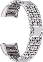Beadstyle bandje Zilver- geschikt voor Fitbit Charge 2