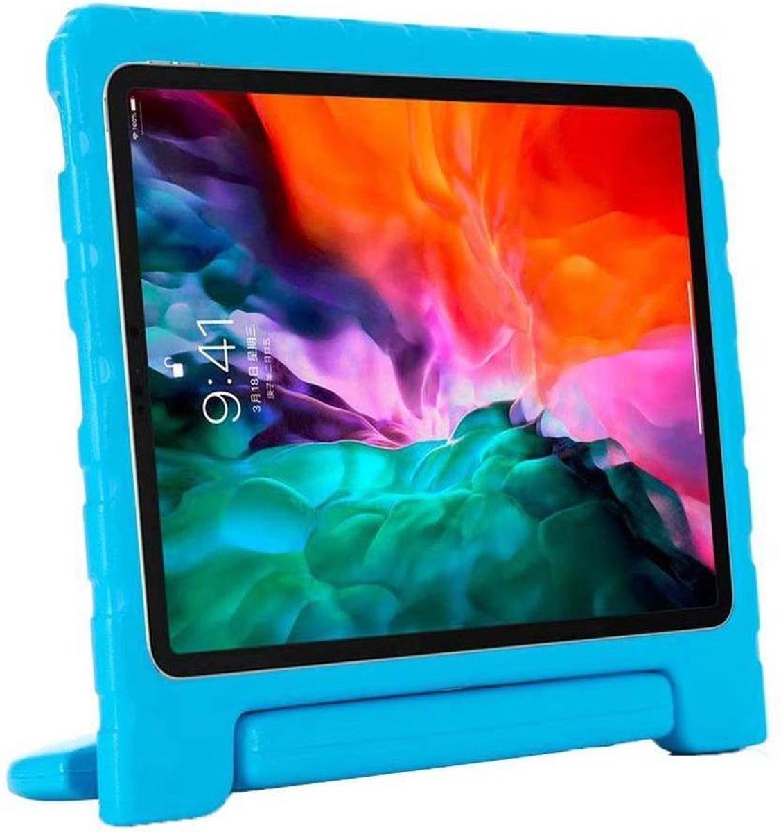 iPad Pro 11 2021 (3e gen)/Pro 11 (2020)/Pro 11 (2018) Kinder Tablet Hoes hoesje - CaseBoutique - Blauw - EVA-foam