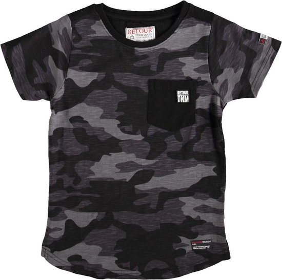Retour t-shirt zwart multicolor - jongen - Maat 92 | bol.com