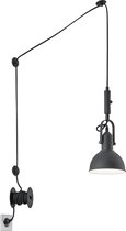 LED Hanglamp - Trion Corloni - E14 Fitting - Rond - Mat Zwart - Aluminium - BSE