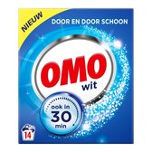 Bol.com Omo Waspoeder Wit Wasmiddel - 6 x 14 wasbeurten - Voordeelverpakking aanbieding