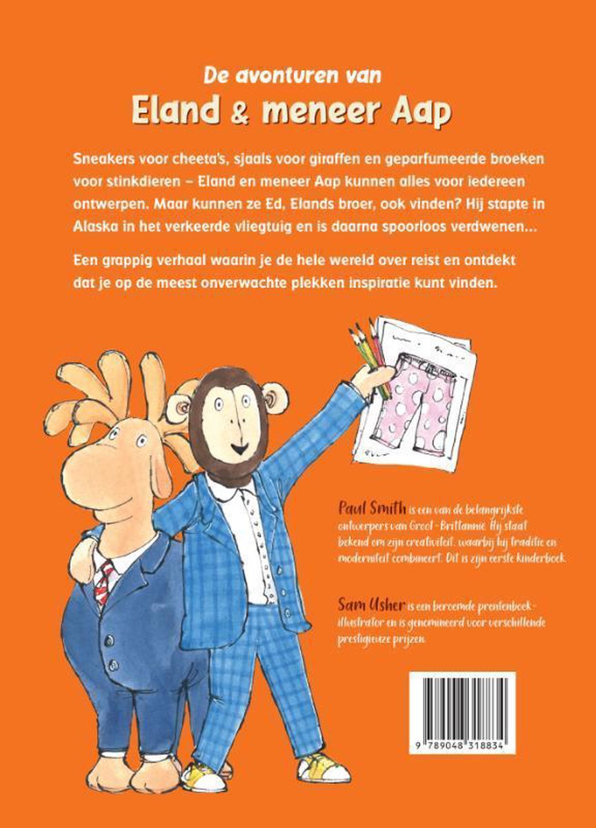 De avonturen van Eland & meneer Aap - back cover