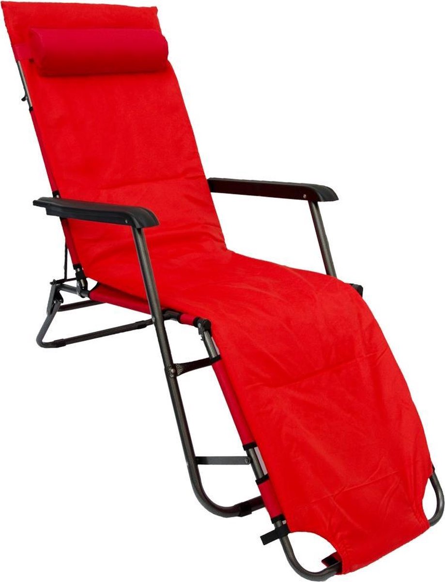 Ligstoel Campingstoel 180x60cm - licht opklapbaar Ligbed tot 100kg Tuinstoel Relaxstoel