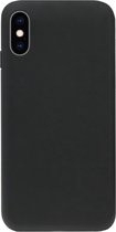 ADEL Tarwe Stro TPU Back Cover Softcase Hoesje Geschikt voor iPhone XS/ X - Duurzaam afbreekbaar Milieuvriendelijk Zwart