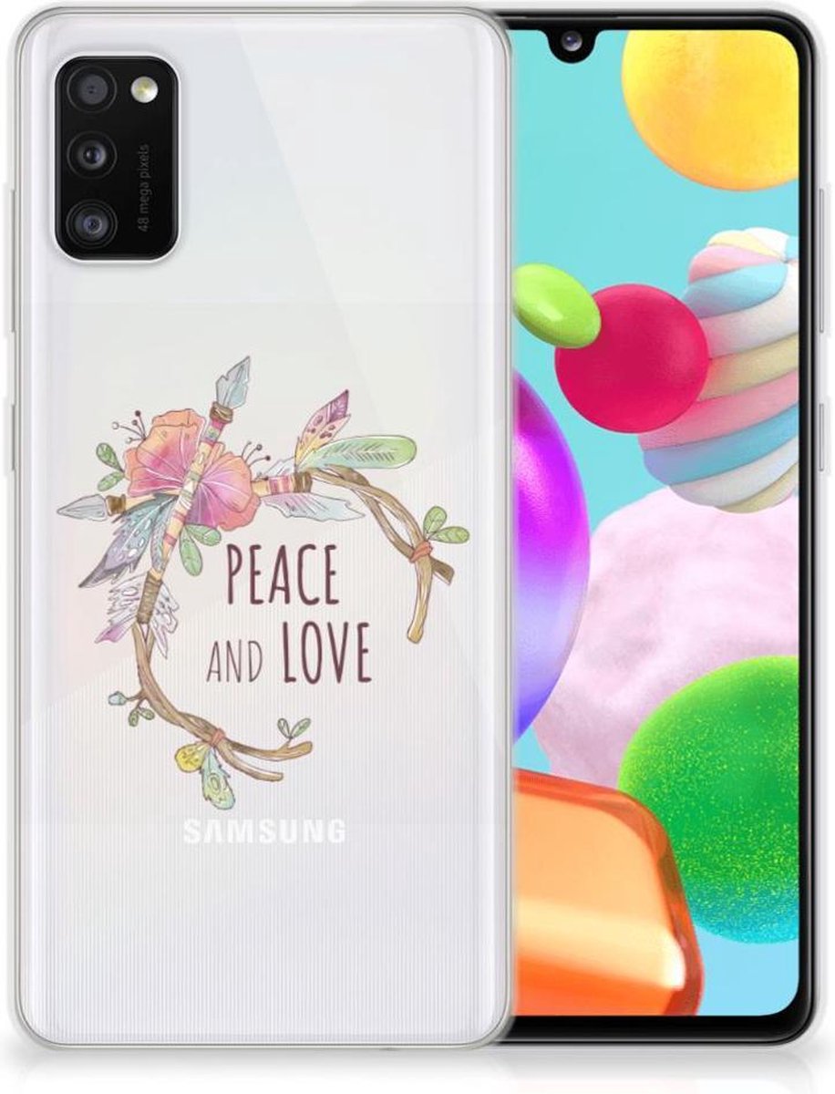 Samsung Galaxy A41 Telefoonhoesje met Naam Boho Text