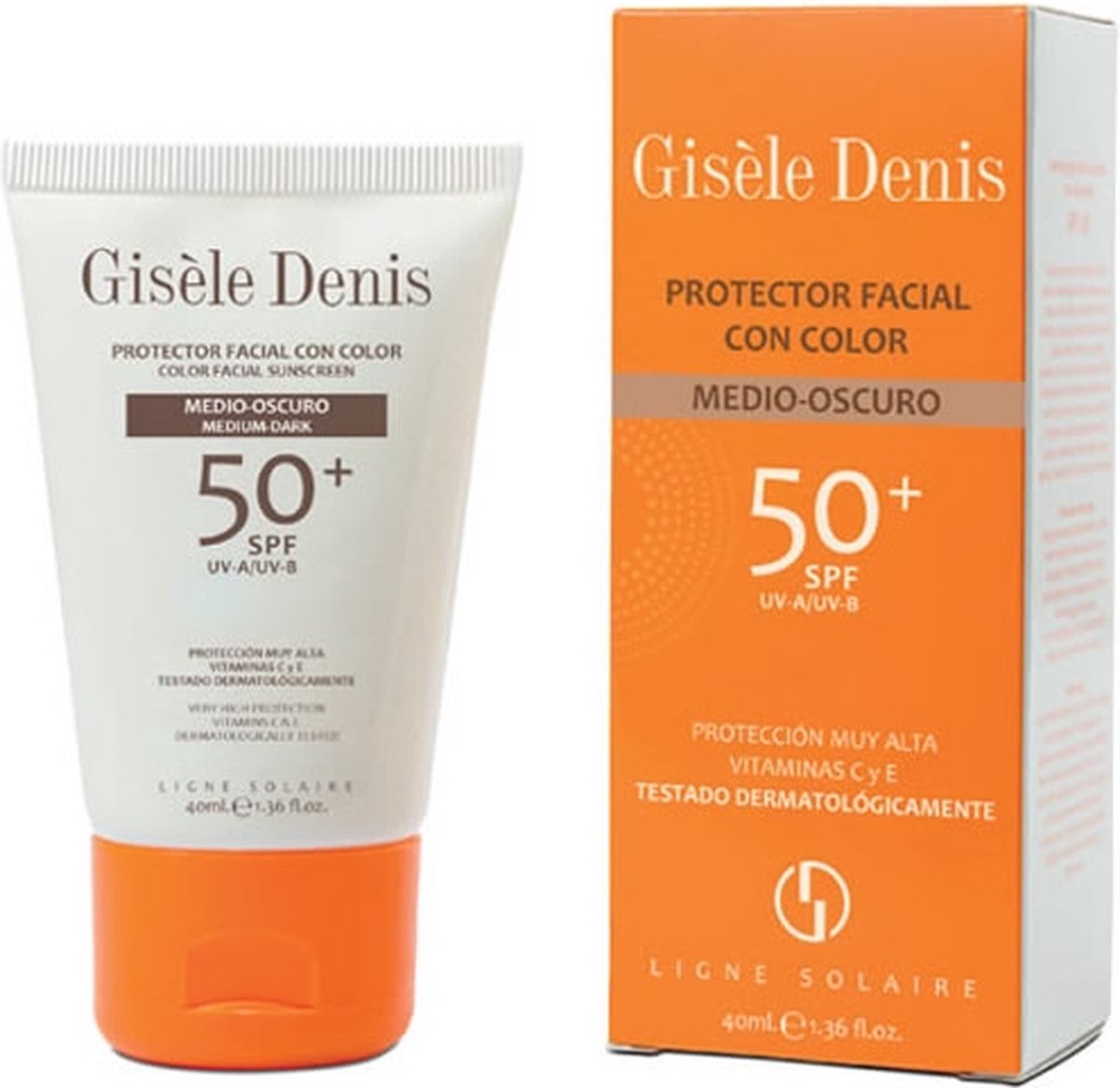 Gisale Denis Color Facial Sunscreen Spf50+ Medium/dark 40ml