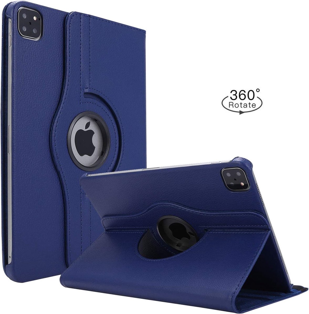 Tablet Hoes voor Apple iPad Pro 12.9 inch (2020) - 360° draaibaar - Donker blauw