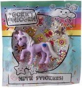 Lg-imports Eenhoorn Pocket Unicorn Meisjes 7 X 5 Cm Paars/wolkje