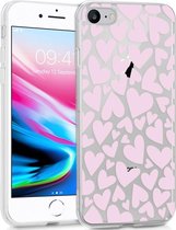iMoshion Design voor de iPhone SE (2020) / 8 / 7 / 6s hoesje - Hartjes - Roze