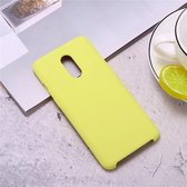 Ultradunne vloeibare siliconen valbestendige beschermhoes voor OnePlus 7 (geel)