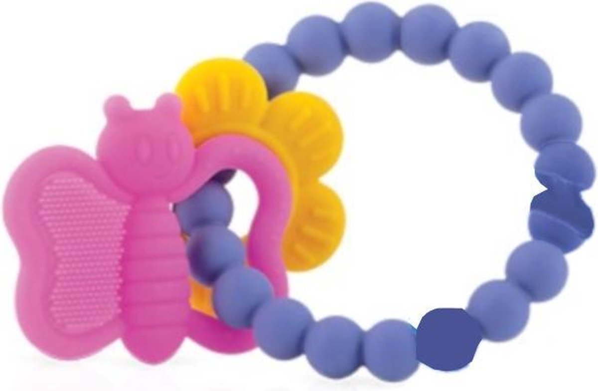 Nuby Bijtring Junior 19,6 Cm Siliconen Paars