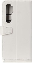 Xiaomi Mi Note 10 Lite Hoesje Portemonnee Book Cover Met Pasjes Wit