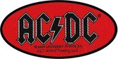 AC/DC Patch Oval Logo Rood