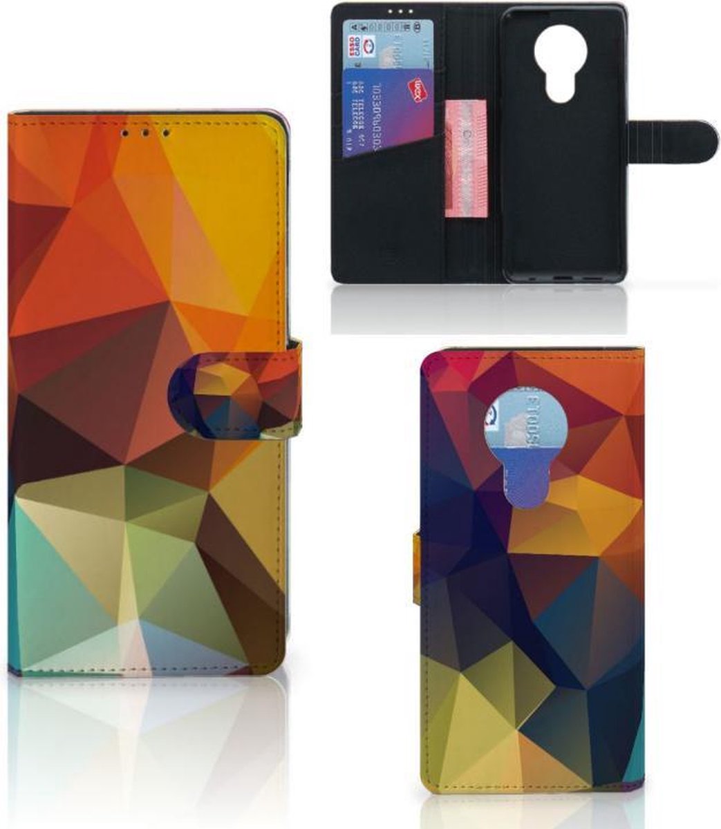 Nokia 5.3 Book Case Polygon Color